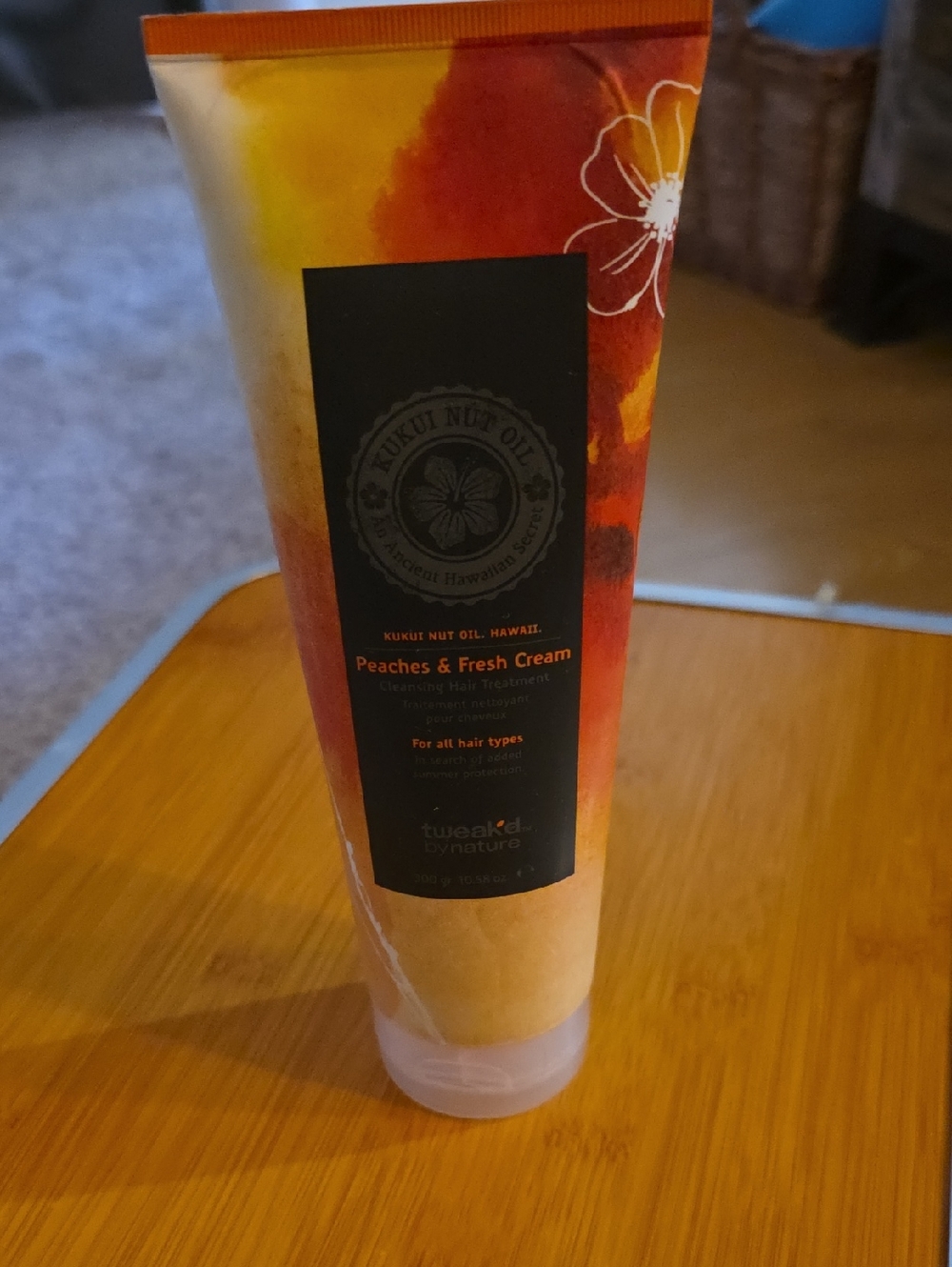 Tweak'd Nature Peaches & Fresh Cream Hair Treatment - Orange/Yellow